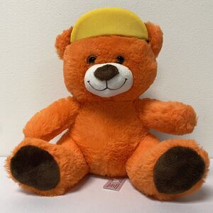 Hersheys Reese’s Bear Plush Orange Baseball Cap Hat Stuffed Animal Toy 10"